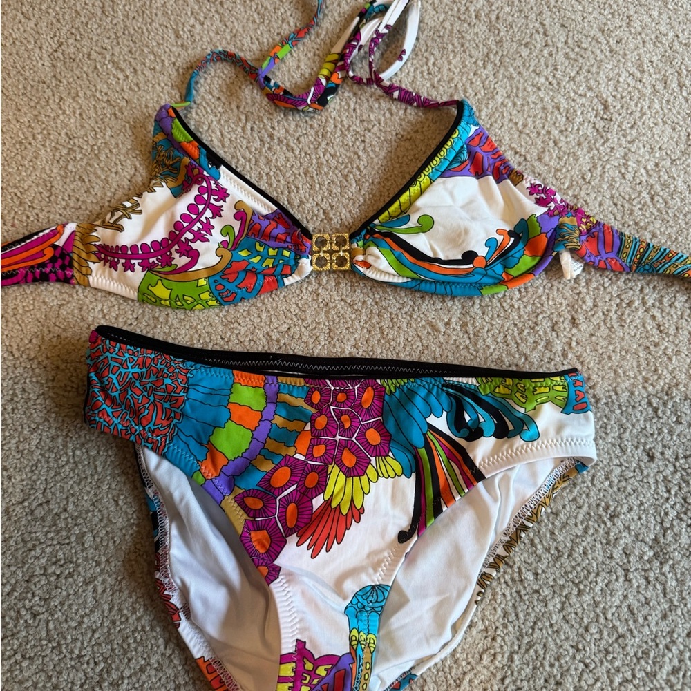 Trina Turk Black and White Bikini Bottom